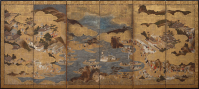 Japan%2C%20unknown%20workshop%2C%20%3Cb%3E%3Ci%3E%20Festivals%20at%20Itsukushima%20and%20Hie%20Sanno%20Shrines%3C%2Fi%3E%3C%2Fb%3E%2C%201620s%2C%20pair%20of%20six-panel%20screens%3B%20ink%2C%20mineral%20colors%2C%20and%20gold%20and%20silver%20leaf%20on%20paper%2C%20Museum%20Purchase%3A%20Helen%20Thurston%20Ayer%20Fund%2C%20public%20domain%2C%2053.6A%2CB